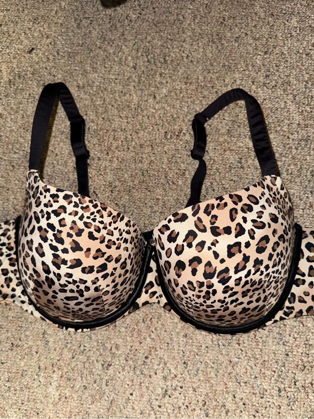 Cacique Leopard Print Smooth Boost Balconette Bra